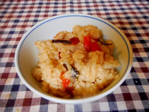 数の子だしの炊き込みご飯